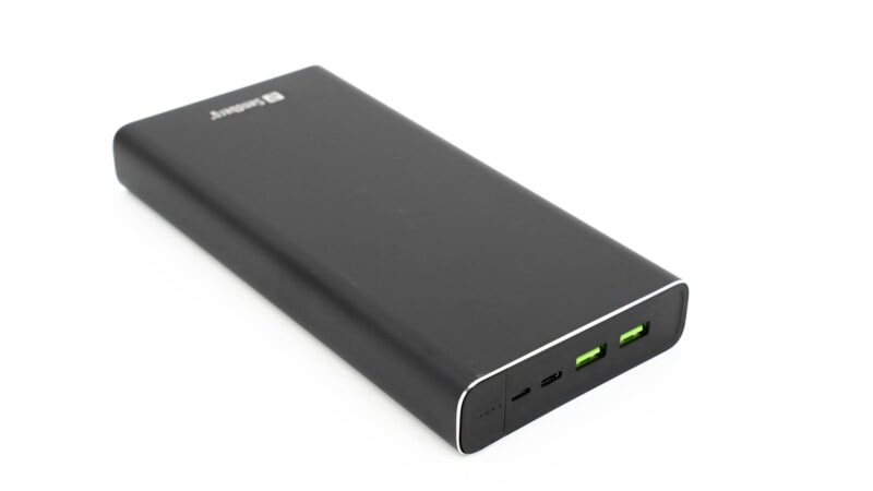 sandberg powerbank usb c pd 100w 38400 test review 1